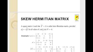 VECTOR SPACES - Complex Matrices