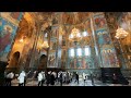 Inside of The Church of The Savior on Spilled Blood in St Petersburg, Russia