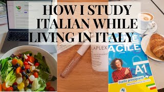 VLOG| An expat learns Italian while living in Italy. I'll show you how I study