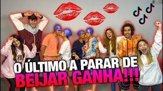 O ÚLTIMO A PARAR DE BEIJAR GANHA!!! (Família Loures x Tiktokers)