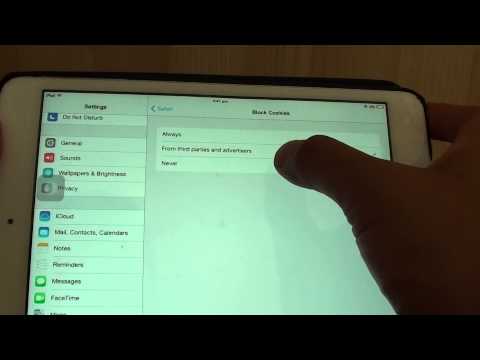iPad Mini: How to Enable/Disable Cookies in Safari iPad Mini: How to Enable/Disable Cookies in Safari