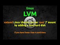 Resize your Linux root '/' mount with LVM