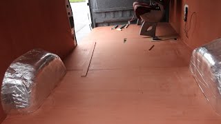 Sheeting the Van Floor - Ducato Van Conversion Part 15