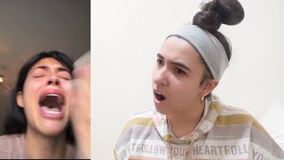 Malu Trevejo Crying On Instagram Live Reaction