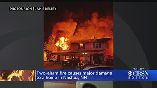 Two-Alarm Fire Causes Major Damage To A Home In Nashua, NH