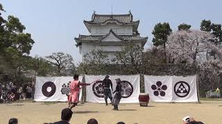 2019.04.07 家利慶踊な　午前演武　名古屋おもてなし武将隊