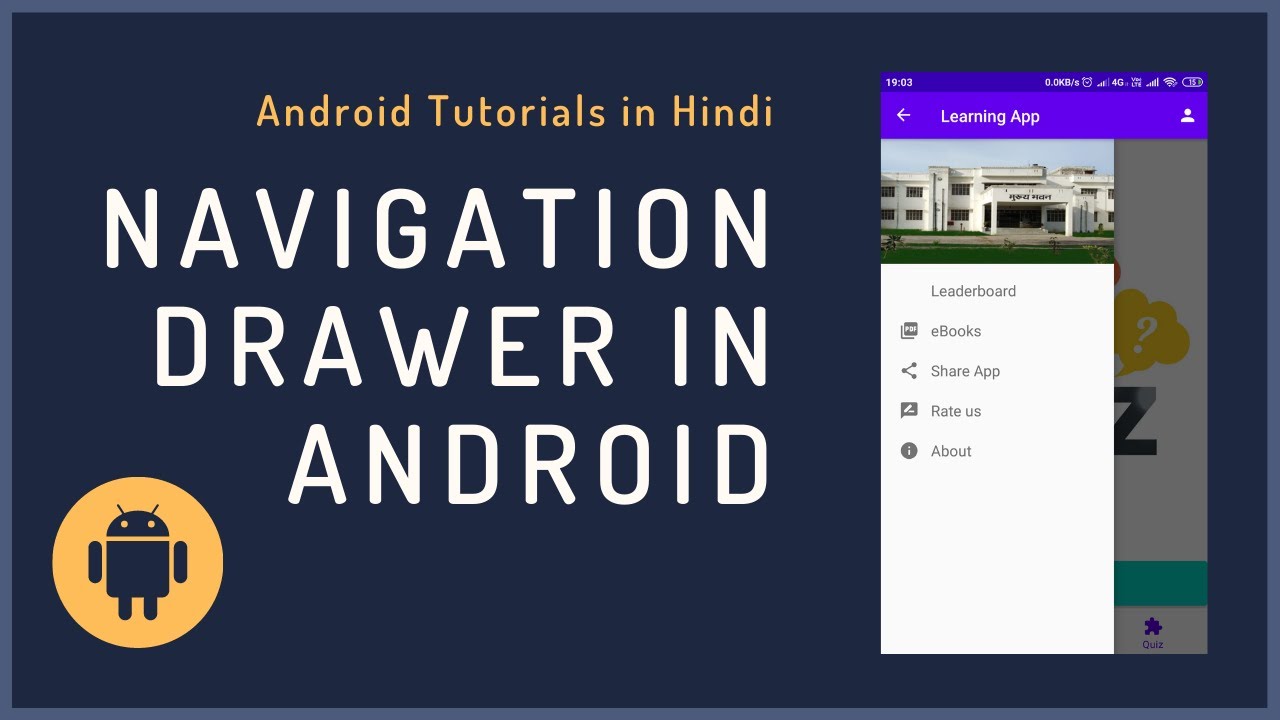 How To Use Navigation Drawer With Bottom Navigation In Android Studio ...