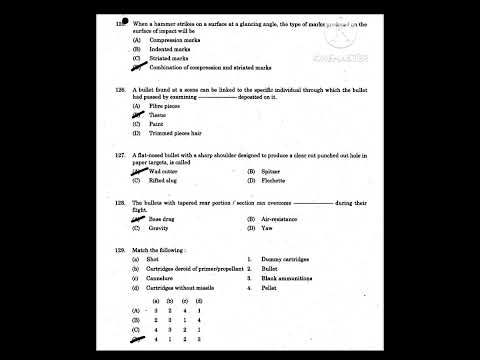 TNPSC Exam in Forensic Science Paper 1 2016 #PreviousYearQuestions #ForensicScience #TNPSCExam