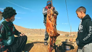 Amazigh Village Food - Whole Lamb BBQ and Milk Beef Couscous 🇲🇦 Travel Morocco