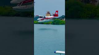 🌊🛩️ Mesmerizing Seaplane Landing in the Maldives! 🌴✨