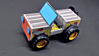 माचिस की डिब्बी से जीप कार कैसे बनाते हैं | माचिस से जीप कार बनाना सीखें |matchbox car|Jyoti craft.