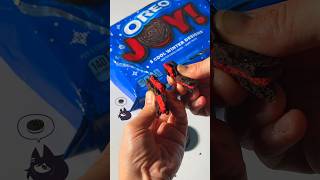 Unpacking Oreo Joy with RED colored Creme #cat #vlog #food #pets #chocolate #cute #icecream