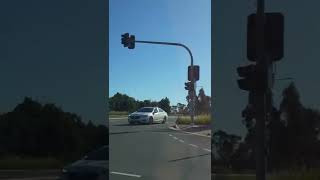 NSW police car turning right