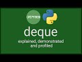 deque Demonstrated With Examples: Python's collections module: part 1