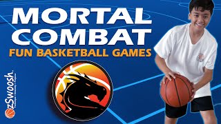 Fun BASKETBALL Drills for Kids - ⚔️ Mortal Combat ⚔️ (Youth Basketball Dribbling Game)