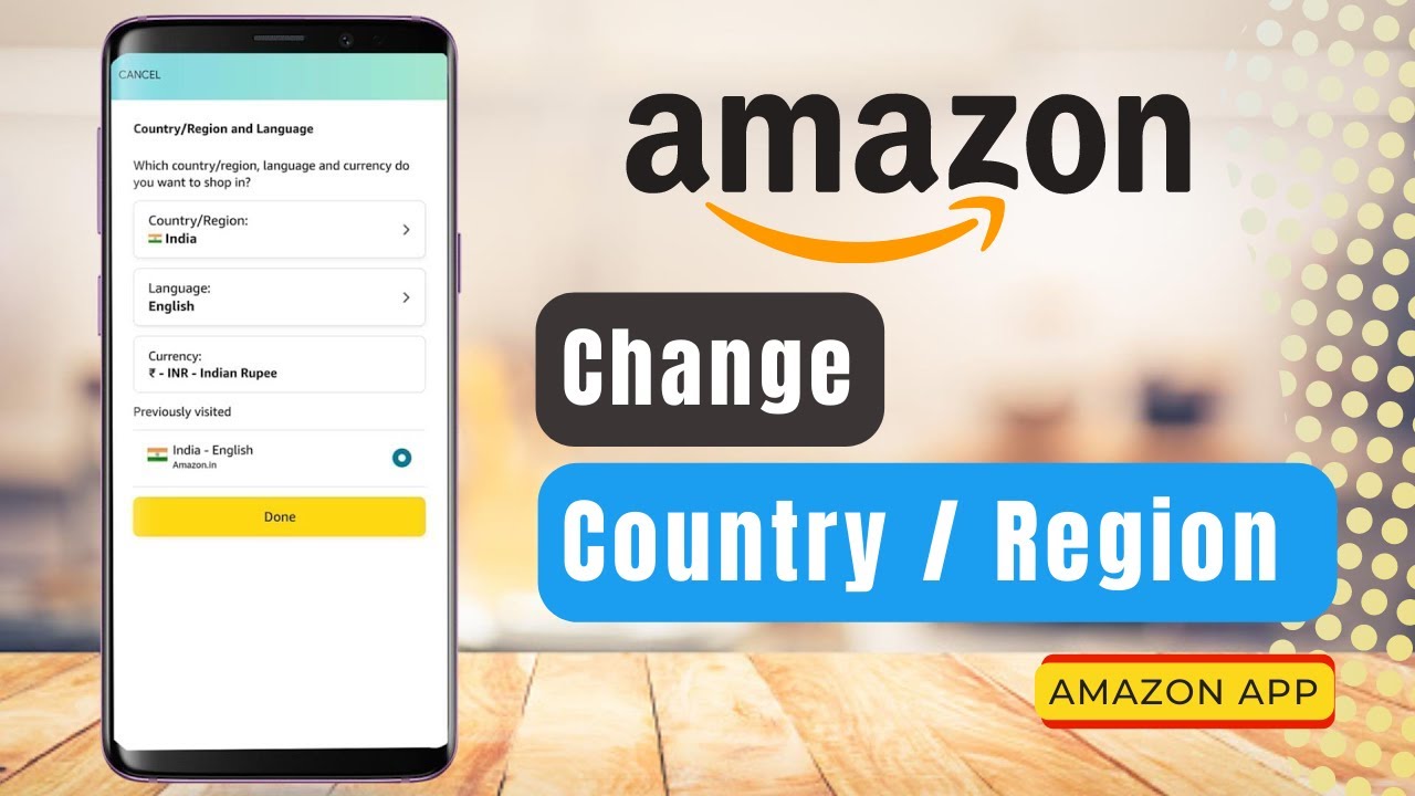 Change Your Country Or Region On Amazon App (iPhone/Android) - YouTube