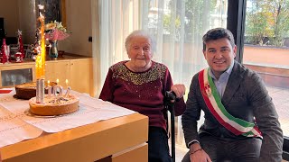 Bruna compie 107 anni. La donna più anziana di Busto Arsizio