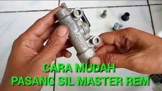 CARA PASANG SIL MASTER REM BAWAH MASTER REM CAKRAM BELAKANG VIXION JUPITER MX KING Ninja rr