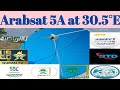 Arabsat 5A at 30.5°E dish setting !!arabsat 30e new update @ Arabsat 30e channel list 2024