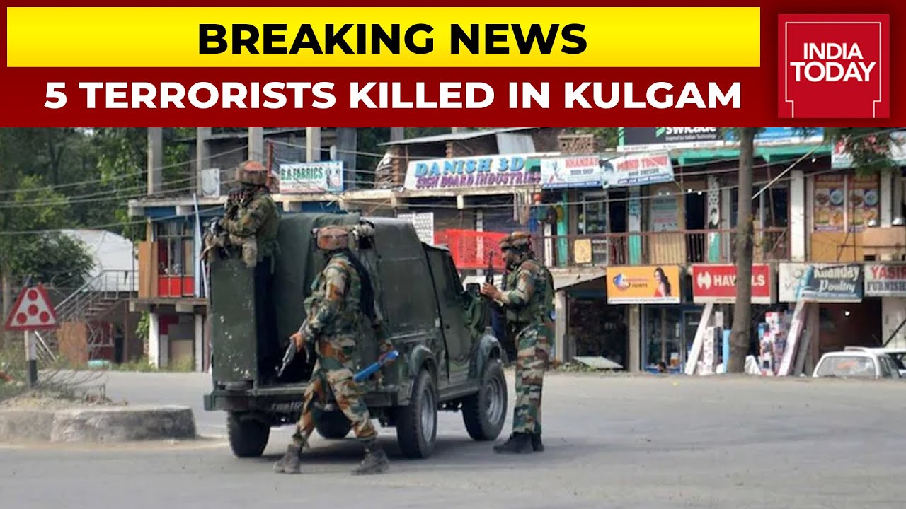 5 Terrorists Killed In Twin Encounters In J&K's Kulgam | Breaking News ...