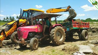 Mahindra 595 DI power plus Tractor with fully loaded trolley by JCB and Tractor Videos | CTVL