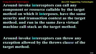 Using Java EE Interceptors