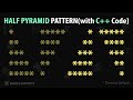 Simple Triangle/Half Pyramid (With C++ Code) Part 2 | Pattern Printing Programs