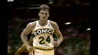 Tom Chambers (38p) Highlights - Rockets @ Sonics 1987 WCSF Game 4