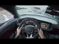 717hp hellcat vs 600hp bmw m3 active rain pov **must watch**