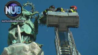 Festa Immacolata Napoli - VV FF Corone Fiori a Piazza Gesù