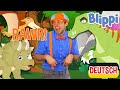 Lern Dinosauriernamen | Kinderlieder und Cartoons | Blippi | Moonbug Kids Deutsch