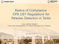 Webinar replay: EPA UST Regulations for Release Detection in Tanks