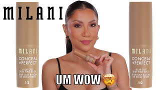 Best drugstore tint stick? *new* MILANI CONCEAL + PERFECT BLUR OUT SKIN TINT STICK + WEAR TEST