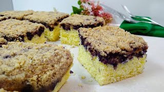 Easy Blueberry Streusel Coffee Cake | NO FAIL Recipe!