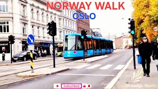 4k OSLO WALK TOUR , CRAZY TOWN AND BEAUTIFUL.