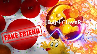 Killing FAKE Friend, Nice Popping moments and Highlights Gameplay in Agar.bio