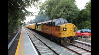 Colas Rail 37521 \u0026 37099 HORNS and Thrashes out of Brundall