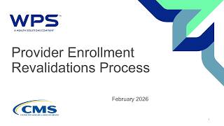 Provider Enrollment Revalidation Process