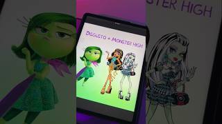 Como sería Desagrado en el mundo de Monster High? #intensamente2 #monsterhigh #disney #insideout