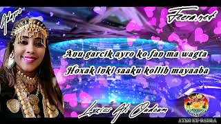 #Music #Afar #Adayro-Ougoureh / Ku kasak mananna sahda kasak ten/@ayrokudabqastudio #lyricvideo