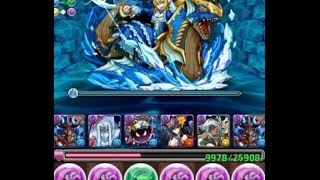 パズドラ【蒼の海賊龍・地獄級】サタンPT　ノーコン！攻略