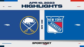 NHL Highlights | Sabres vs. Rangers - April 10, 2023