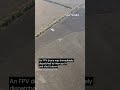 ukrainian fpv drone intercepts and destroyed russian lancet drone with loitering munition fpv