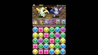 [パズドラ]金曜ダンジョン安定周回！光リリス×闇メタ