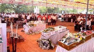 Carona - Calvim bus Tragedy - Common Funeral.