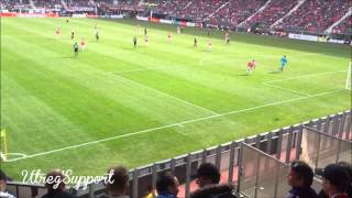 AZ Alkmaar - FC Utrecht (14-4-2013) Uitvak sfeer deel2