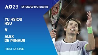 Yu Hsiou Hsu v Alex de Minaur Extended Highlights | Australian Open 2023 First Round