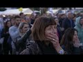 supporters and relatives of hostages watch broadcast of their release in tel aviv afp