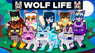 MY WOLF FAMILY IN MINECRAFT!