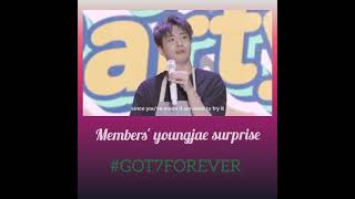 "✨GOT7 FOREVER✨" members youngjae surprise)  #YOUNGJAE1stLiveCOLORSfromArs. (jjp & yugbam)